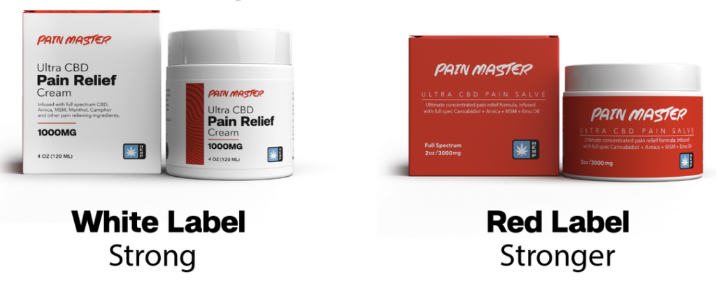 Pain Master White Label vs Red Label